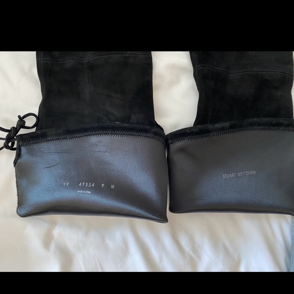Excellent Condition Stuart Weitzman High Black Bo… - image 7